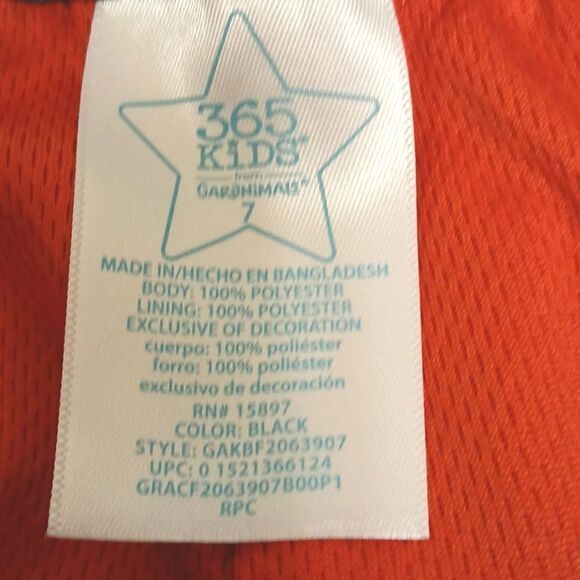 365 Kids, Garanimals, windbreaker pants Size 7 Boys NWOT BLACK/GRAY/ORANGE - Picture 8 of 9